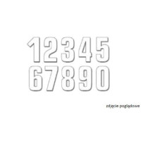Стартові номери blackbird 16см х 7,5см прямі, білий колір №1 (3шт) (3шт)