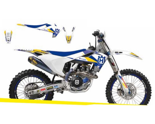 Blackbird набір наклейок (вінірів) husqvarna te/tc '00 dream 3 колір синій жовтий білий