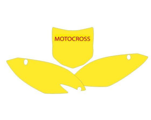Blackbird набір наклейок (стікерів) на стартові номери kawasaki kxf 250 '09-'12