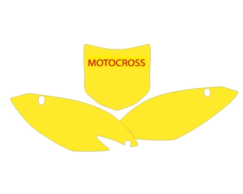 Blackbird набір наклейок (стікерів) на стартові номери kawasaki kxf 450 '09-'11