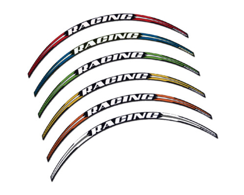 Декоративна ободкова стрічка progrip racing колір зелений (опуклий) (5026-103) роз