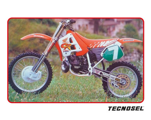 Tecnosel (blackbird) набір наклейок (вінірів) + чохол/накидка на сидіння HONDA cr 125 '91-'92, cr 250 '90-'91 replica team HONDA '91