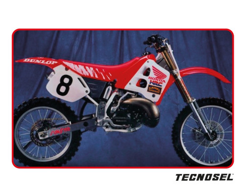 Tecnosel (blackbird) набір наклейок (вінірів) + чохол/накидка на сидіння HONDA cr 125 '91-'92, cr 250 '90-'91 replica team HONDA usa '91