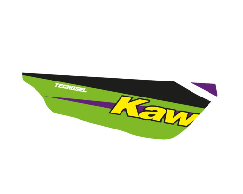 Tecnosel (blackbird) набір наклейок (стікерів) + чохол/накидка на сидіння kawasaki kx 125/250 '94-'98, replica team kawasaki '98
