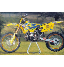 Tecnosel (blackbird) набір наклейок (вінірів) + чохол/накидка на сидіння suzuki rm 125/250 '01-'08, replica team suzuki '01