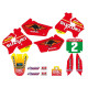 Tecnosel (blackbird) набір наклейок (вінірів) + чохол на сидіння suzuki rm 125/250 '96-'98, replica team suzuki '98