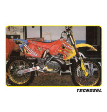 Tecnosel (blackbird) набір наклейок (вінірів) + чохол на сидіння suzuki rm 125/250 '99-'00, replica team suzuki '99