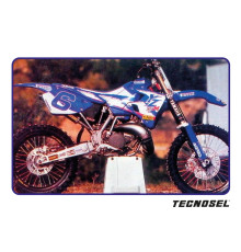 Tecnosel (blackbird) набір наклейок (вінірів) + чохол/накидка на сидіння YAMAHA yz 125/250 '96-'01, replica team YAMAHA '98