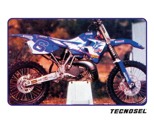 Tecnosel (blackbird) набір наклейок (вінірів) + чохол/накидка на сидіння YAMAHA yz 125/250 '96-'01, replica team YAMAHA '98