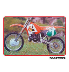 Набір наклейок tecnosel (blackbird) HONDA cr 125 '91-'92, cr 250 '90-'91, replica team HONDA '91 колір помаранчевий/сірий/білий