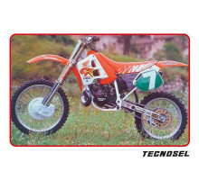 Набір наклейок tecnosel (blackbird) HONDA cr 125 '91-'92, cr 250 '90-'91, replica team HONDA '91 колір помаранчевий/сірий/білий