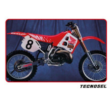 Набір наклейок tecnosel (blackbird) HONDA cr 125 '91-'92, cr 250 '90-'91, replica team HONDA '91 usa колір помаранчевий/білий/сірий