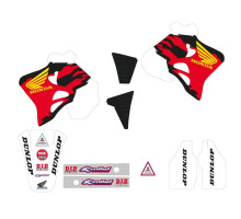 Набір наклейок tecnosel (blackbird) HONDA cr 125 '93-'94, cr 250 '92-'94, replica team HONDA '92 usa колір червоний/чорний/білий