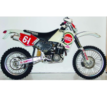 Tecnosel (blackbird) набір декалей (наклейок) husqvarna cr/wr '91-'94, replica team ch racing husqvarna '93 колір білий/червоний
