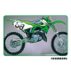 Набір наклейок tecnosel (blackbird) kawasaki kx 125/250 '99-'02, репліка oem kawasaki '00, колір зелений/чорний