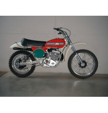Tecnosel (blackbird) набір наклейок (вінірів) ktm gs '74-'76, репліка oem ktm, чорний фон