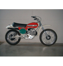 Tecnosel (blackbird) набір наклейок (вінірів) ktm gs '74-'76, репліка oem ktm, чорний фон