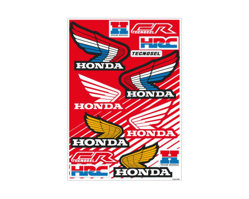 Tecnosel (blackbird) набір рекламних наклейок (вінірів), логотип HONDA vintage