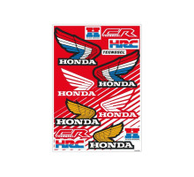Tecnosel (blackbird) набір рекламних наклейок (вінірів), логотип HONDA vintage