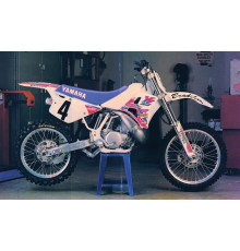 Набір наклейок tecnosel (blackbird) YAMAHA yz 250 '90-'92, replica team YAMAHA '92 usa колір рожевий/білий