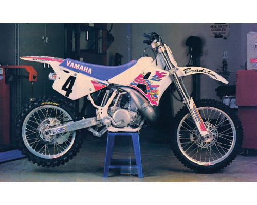 Набір наклейок tecnosel (blackbird) YAMAHA yz 250 '90-'92, replica team YAMAHA '92 usa колір рожевий/білий