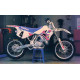 Набір наклейок tecnosel (blackbird) YAMAHA yz 250 '90-'92, replica team YAMAHA '92 usa колір рожевий/білий