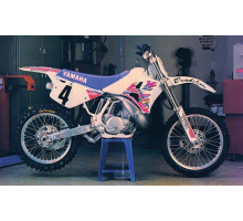 Набір наклейок tecnosel (blackbird) YAMAHA yz 250 '90-'92, replica team YAMAHA '92 usa колір рожевий/білий