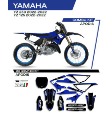 Набір наклейок (вінірів) UFO YAMAHA yz 125/250 '22 apodis колір чорний -