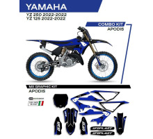 Набір наклейок (вінірів) UFO YAMAHA yz 125/250 '22 apodis колір чорний -