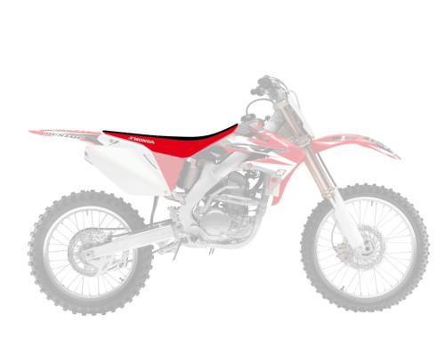 Чохол на сидіння blackbird HONDA crf 250r '04-'09, crf 250x '04-'21, crf 450x '04-'16 подвійна ручка 3 кольори чорний/червоний