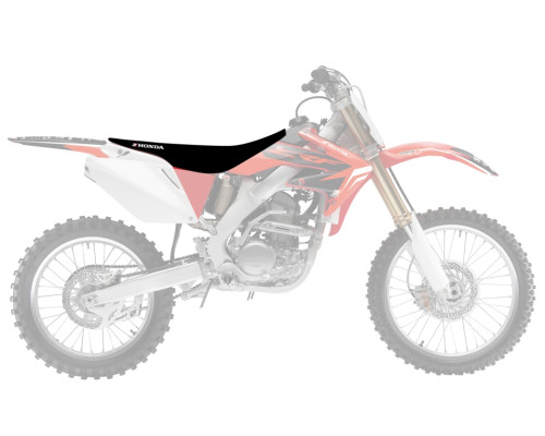 Чохол / накидка на сидіння blackbird HONDA crf 250r '04-'09, crf 250x '04-'21, crf 450x '04-'16 zebra колір чорний червоний