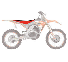 Чохол на сидіння blackbird / чохол на сидіння HONDA crf 250r '14-'17, crf 450r '13-'16 double grip 3, колір чорний червоний