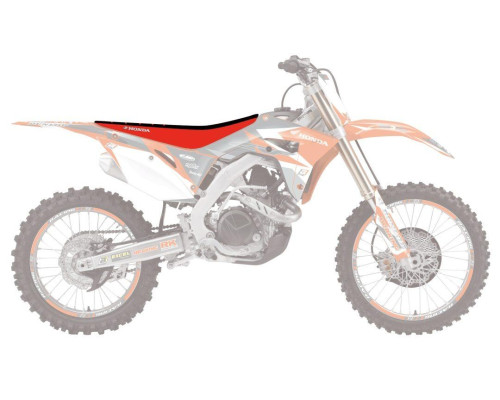Чохол на сидіння blackbird / чохол на сидіння HONDA crf 250r '14-'17, crf 450r '13-'16 double grip 3, колір чорний червоний