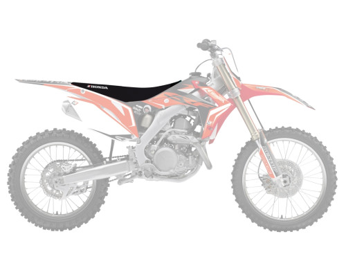 Чохол на сидіння blackbird HONDA crf 250r '14-'17, crf 450r '13-'16 зебра колір чорний червоний