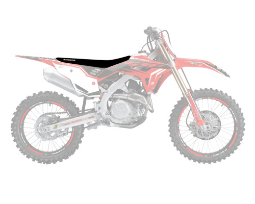 Чохол на сидіння blackbird HONDA crf 250r '22-'23, crf 450r '21-'23 зебра колір чорний червоний