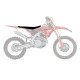 Чохол на сидіння blackbird HONDA crf 250r '22-'23, crf 450r '21-'23 зебра колір чорний червоний