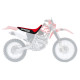 Чохол на сидіння blackbird HONDA xr 250/400 '96-'04 (17) логотип HONDA, червоний/чорний