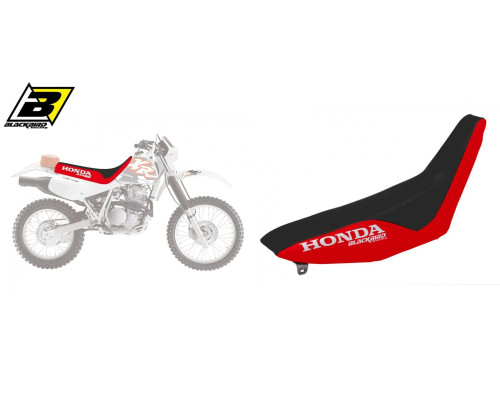 Чохол на сидіння blackbird / чохол на сидіння HONDA xr 600 '88-'99 логотип HONDA, традиційний, чорний/червоний колір