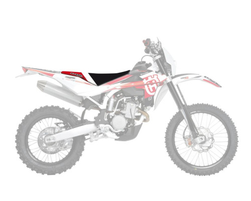 Чохол на сидіння blackbird / чохол на сидіння husqvarna cr/wr 125 '09-'13; te/tc 250/310 '08-'13, te/tc 250/450/510 '08-'10 dream 4 husqvarna колір чорний білий червоний