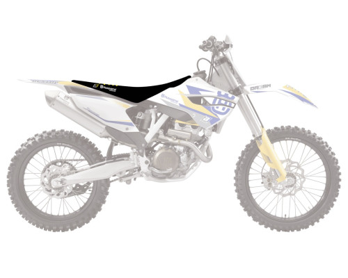 Чохол на сидіння blackbird / чохол на сидіння husqvarna fc/tc '14-'15, te/fe '14-'16 подвійна ручка 3 кольори чорно-жовтий