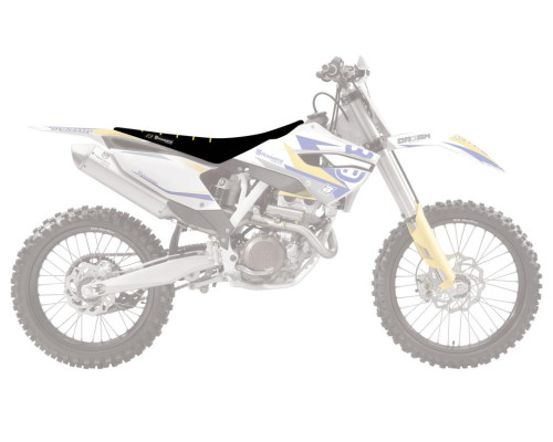 Чохол / накидка на сидіння blackbird husqvarna fc/tc '14-'15, te/fe '14-'16 зебра жовтий чорний