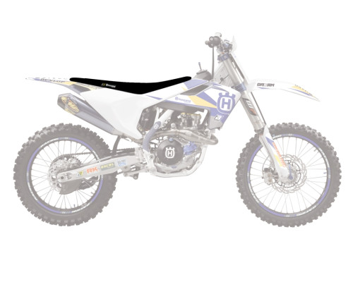 Чохол / накидка на сидіння blackbird husqvarna fc/tc '16-'18, te/fe '17-'19 зебра жовтий чорний