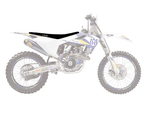 Чохол / накидка на сидіння blackbird husqvarna fc/tc '16-'18, te/fe '17-'19 зебра жовтий чорний
