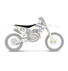 Чохол на сидіння blackbird / чохол на сидіння husqvarna fc/tc '19-'22, te/fe '20-'23 подвійна рукоятка 3 кольори чорний жовтий