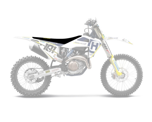 Чохол на сидіння blackbird / чохол на сидіння husqvarna fc/tc '19-'22, te/fe '20-'23 подвійна рукоятка 3 кольори чорний жовтий