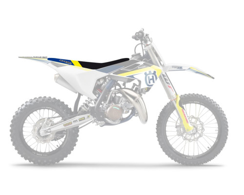 Чохол на сидіння blackbird husqvarna tc 85 '18-'23 dream 4 колір чорний синій жовтий