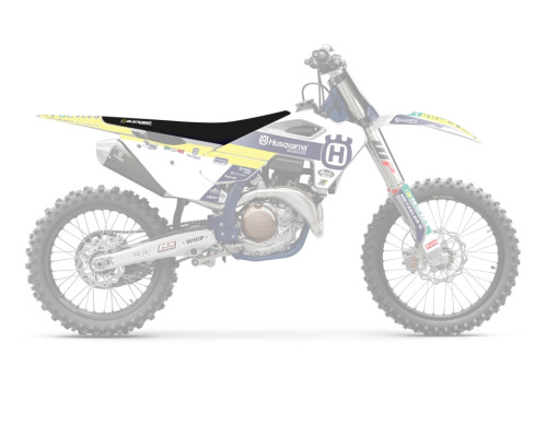 Чохол / накидка на сидіння blackbird husqvarna tc/fc 125/250/350/450 '23 (fc/tc all balls моделі) zebra колір чорний жовтий