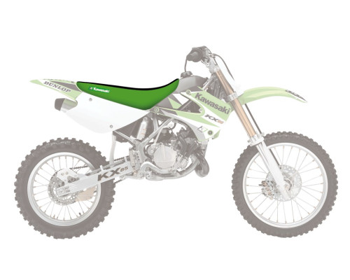 Чохол на сидіння blackbird kawasaki kx 85 '01-'13 подвійна ручка 3 кольори чорний зелений