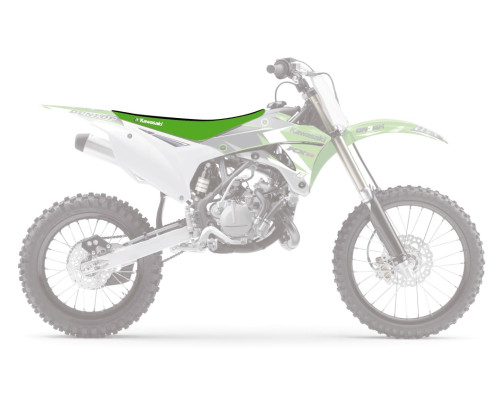 Чохол на сидіння blackbird / чохол kawasaki kx 85 '14-'23 double grip 3 кольори чорний зелений