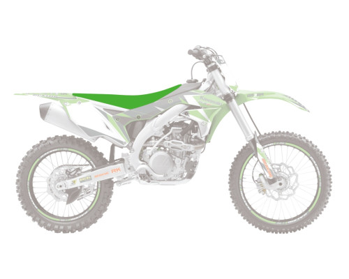 Чохол на сидіння blackbird / чохол на сидіння kawasaki kxf 250 '13-'20, kxf 450 '12-'18 (16) pyramid (pmd) колір зелений